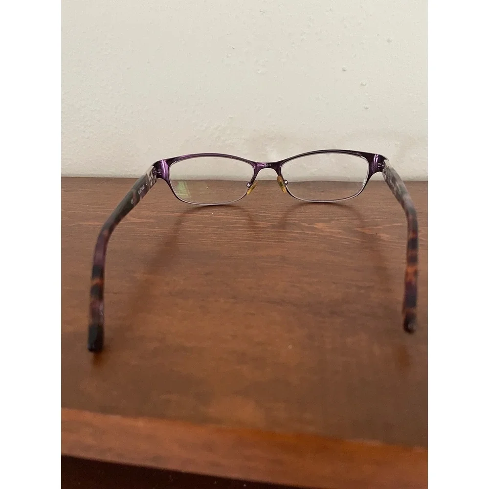 Kay Unger K143 Eyeglasses‎ Purple Tortoiseshell FRAMES ONLY Tortoise 52-17-135